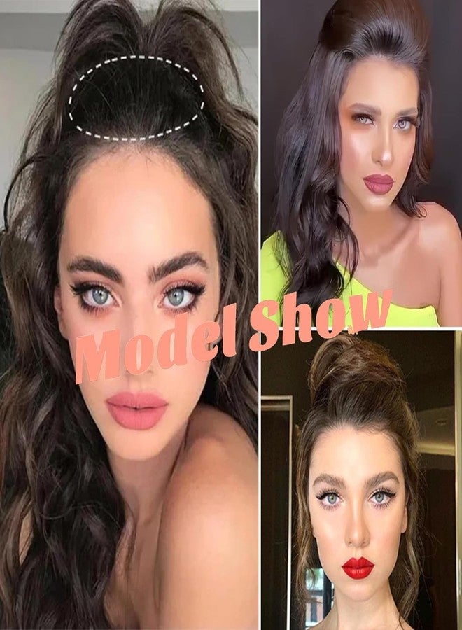 VORSET 2 Pcs Hair Bun Invisible False Hair Clip Bump It Up Volume Hair Base Fluffy Tool Volume Princess Styling Increased Hairstyles Extension Accessories for Women Girls Thickening Fluffy Hairpin - Image 5