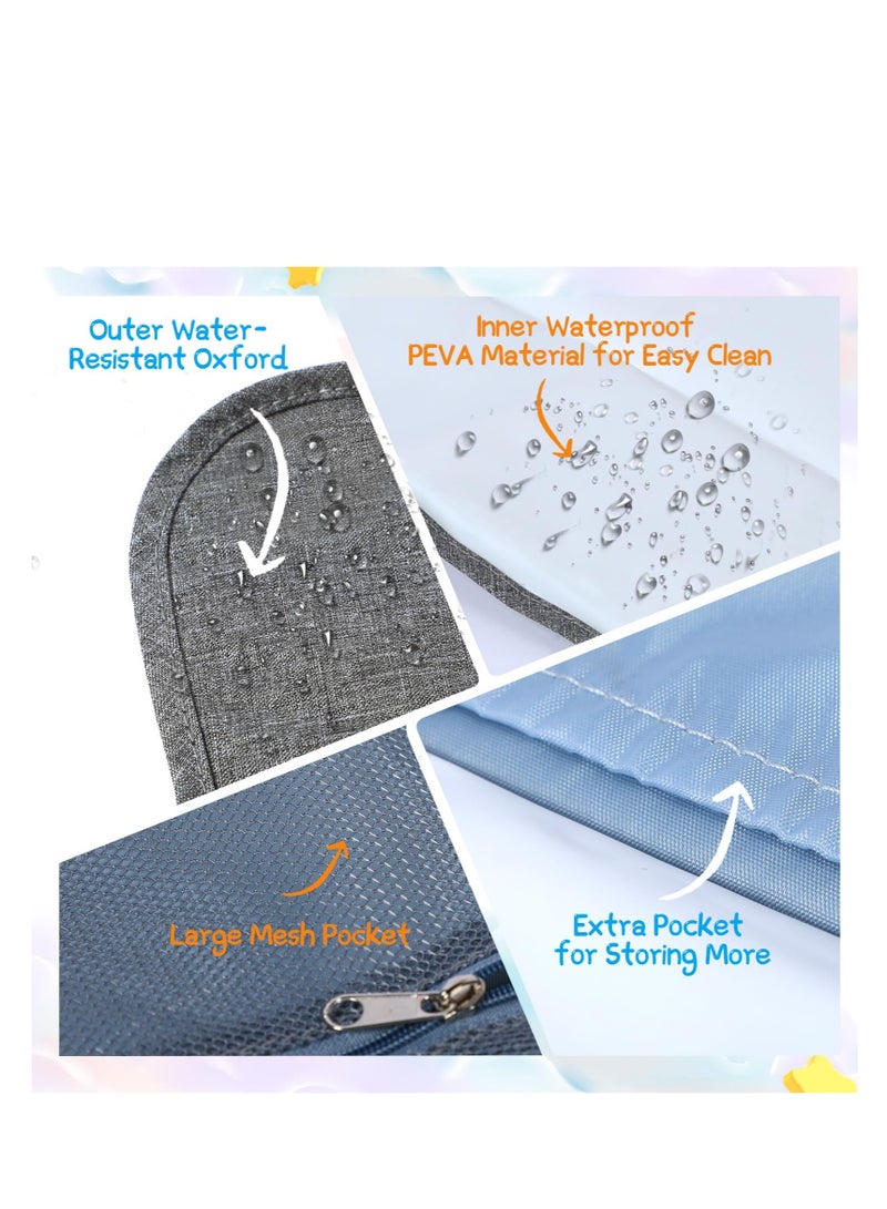 Portable Diaper Changing Pad, Travel Baby Changing Pad, Waterproof Foldable Diaper Changing Mat, Lightweight  Compact Changing Station, Newborn Gifts - Image 2