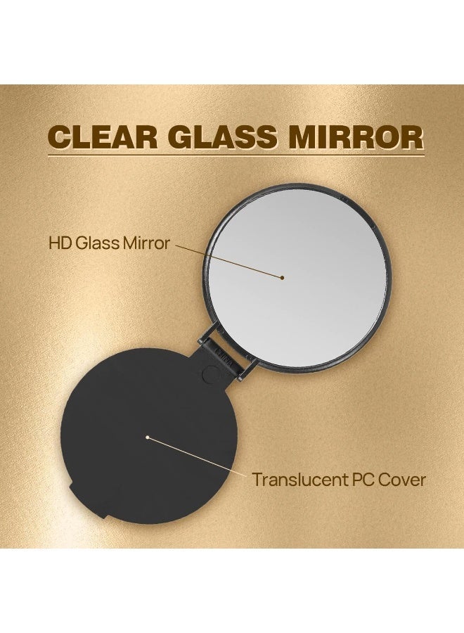 Compact Mirror Bulk, Round Makeup Mirror for Purse, Set of 4 (White) - Image 5