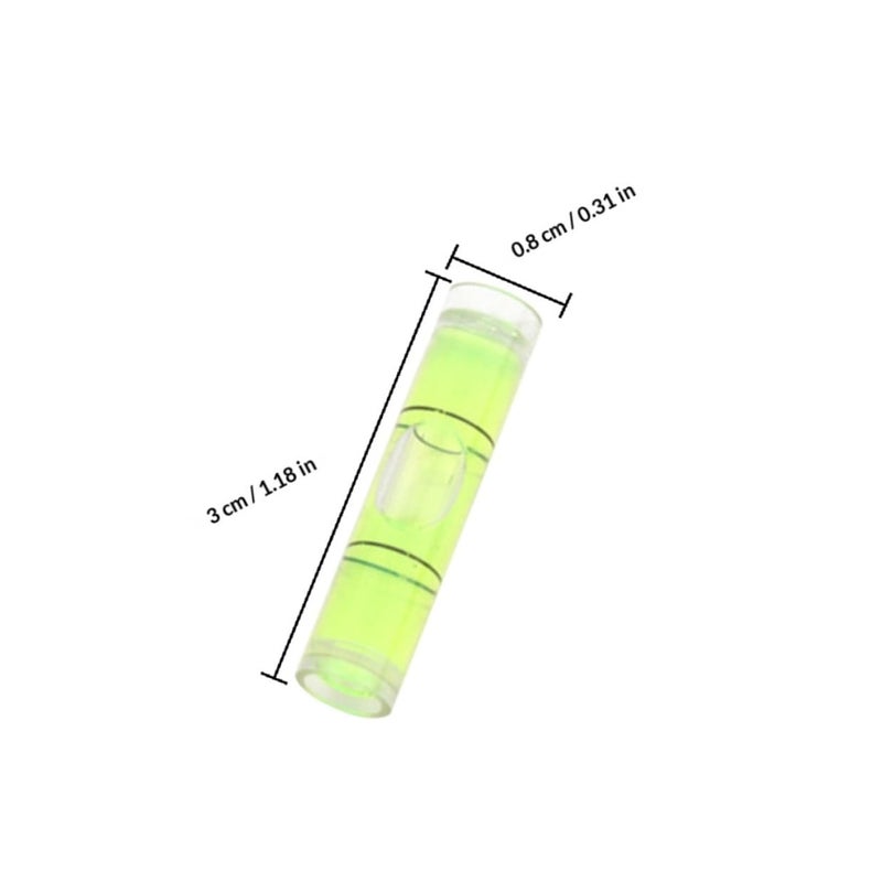 100 Pcs Small Level Bubble Vials High Precision Horizontal Bubble Ruler For Picture Frames Home Leveling Measuring Tools - Image 3