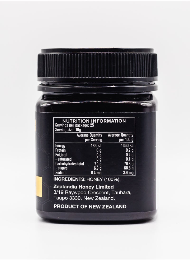 ZEALANDIA Premium Manuka Monofloral Honey Mgo550 250g  - Image 2