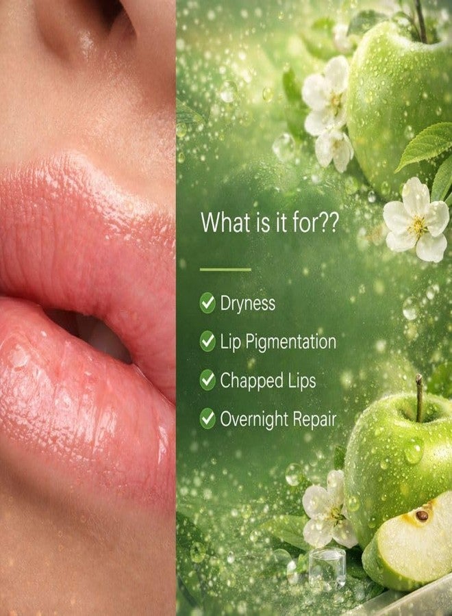 Cuffs N Lashes Lush Lips Intensive Recovery Mask - Apple Tini | Overnight Repair Mask | Paraben-Free | Enriched with Vitamin E, Shea Butter &Castor Seed Oil - Image 5