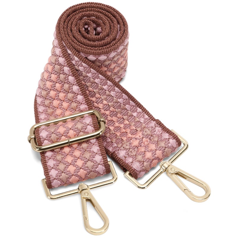 GINJKGO Purse Straps Women's Crossbody Handbags - Purse Straps Replacement Crossbody, Embroidery Bag Strap for Shoulder Bag - Image 1