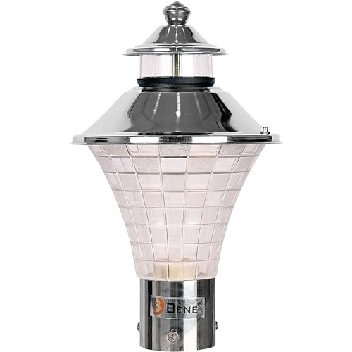 BENE Geruit Outdoor Lamp (Steel, 18 Cms, Pack of 2 Pcs) - Image 4