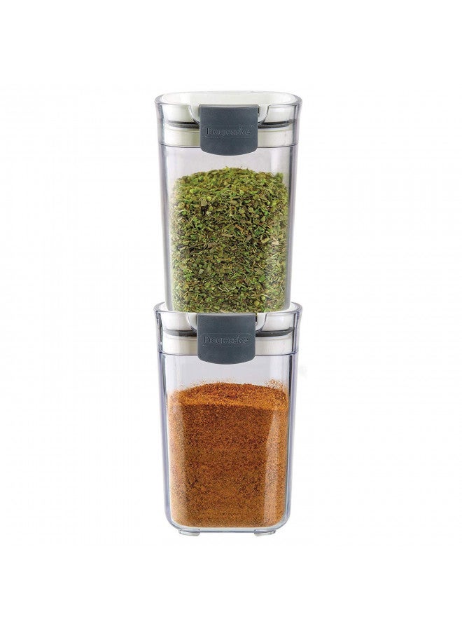 Progressive International PKS-410 Prepworks ProKeeper Seasoning Keeper Spice Airtight Food Storage Containers, Clear (2 Pack) - Image 4
