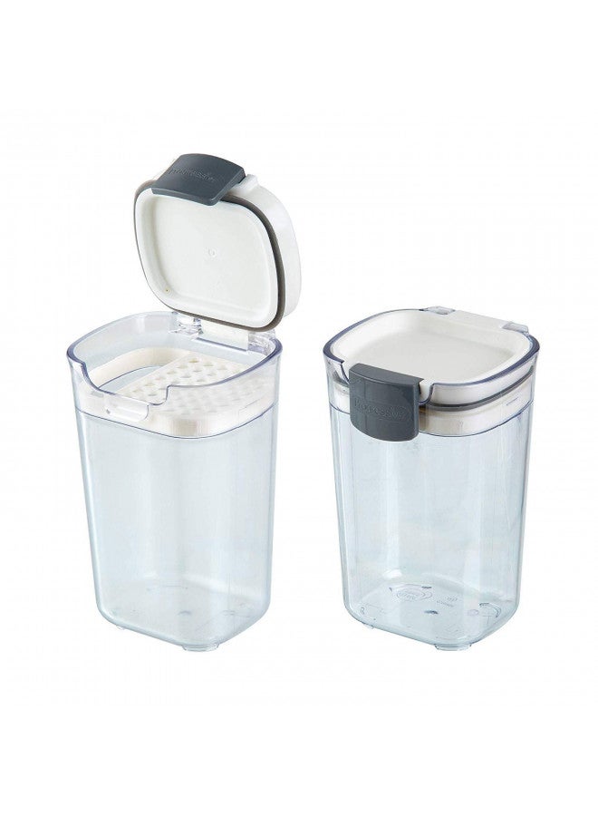 Progressive International PKS-410 Prepworks ProKeeper Seasoning Keeper Spice Airtight Food Storage Containers, Clear (2 Pack) - Image 1