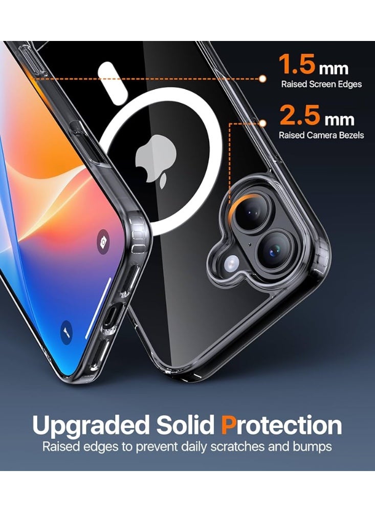 ريتي غطاء ايفون 17 المغناطيسي – شفاف مقاوم للصدمات، نحيف، قبضة مريحة مقاومة للانزلاق، متوافق مع MagSafe، حماية من الصدمات والكاميرا والشاشة، غطاء هاتف متين - Image 5