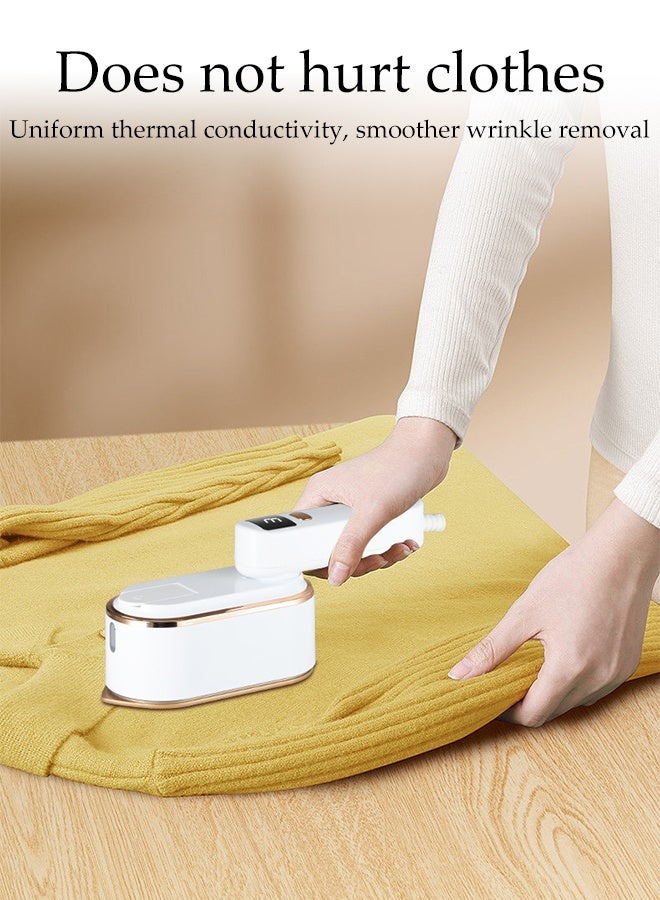 DUNISO Steamer Iron, 180° Rotating Handheld Steam Iron with LED display, Portable Mini Clothes Steamer for Travel, 3 Levels of Steam Output，Space Saving，for Home，Office & Travel，1200W - Image 5