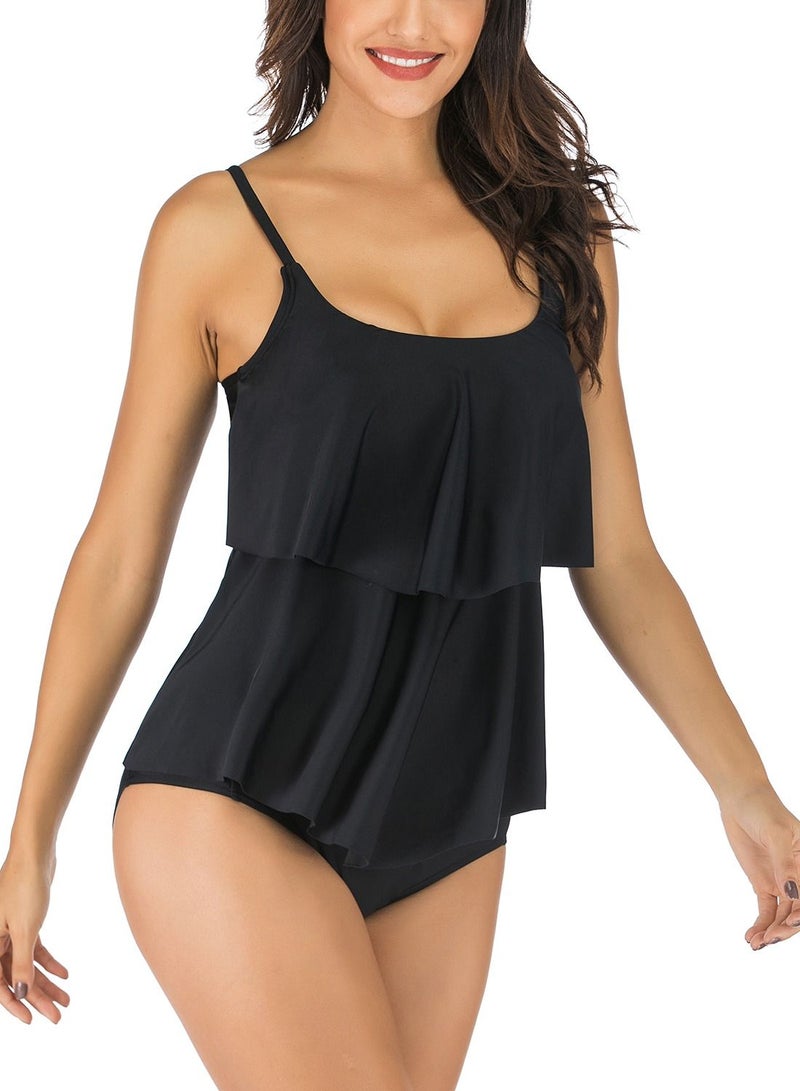 Loquat Top Swimsuit Printed Conservative Split Swimsuit for Women  - Image 2