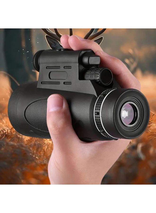 Black 10x40mm HD Telescope For Hiking Camping Bird Watching - Image 1