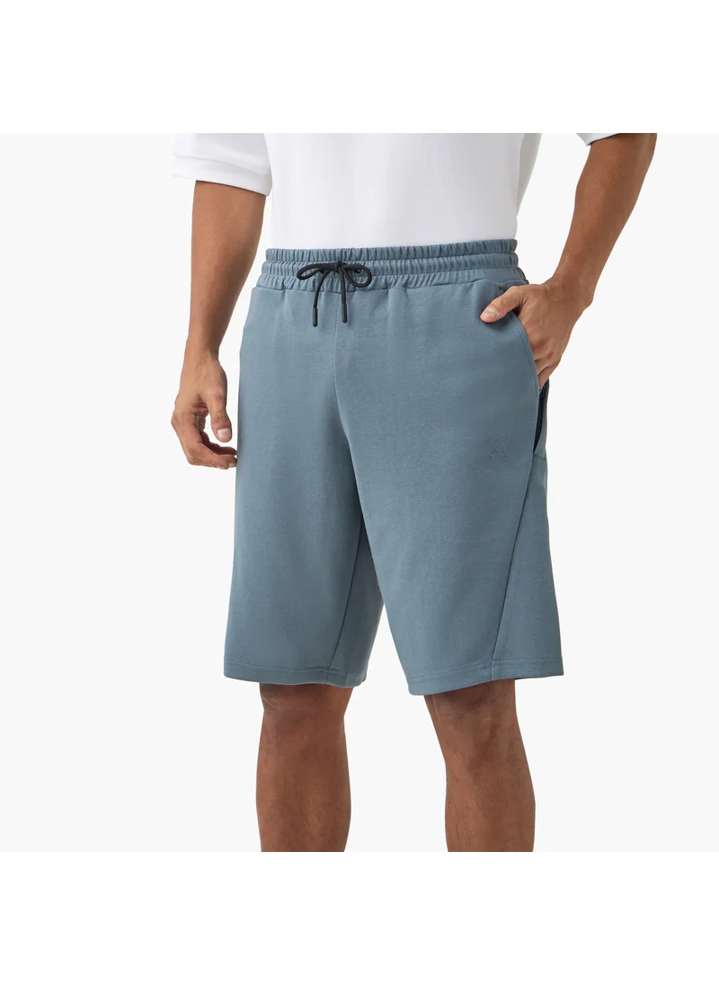 ادوت من سبلاش Panelled Performance Shorts with Drawstring Closure and Pockets