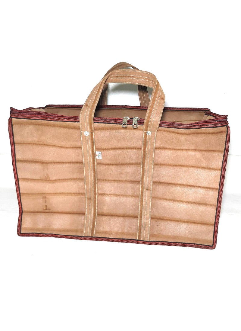 Rekha bag house Rekha bag house Multi Purpose Heavy Duty 70L Jumbo Toys Storage Bag Stationery Paper Blankets Laundry Storage Bag Moisture Proof with Round Zip and Carry Handle xx Large  - Image 1