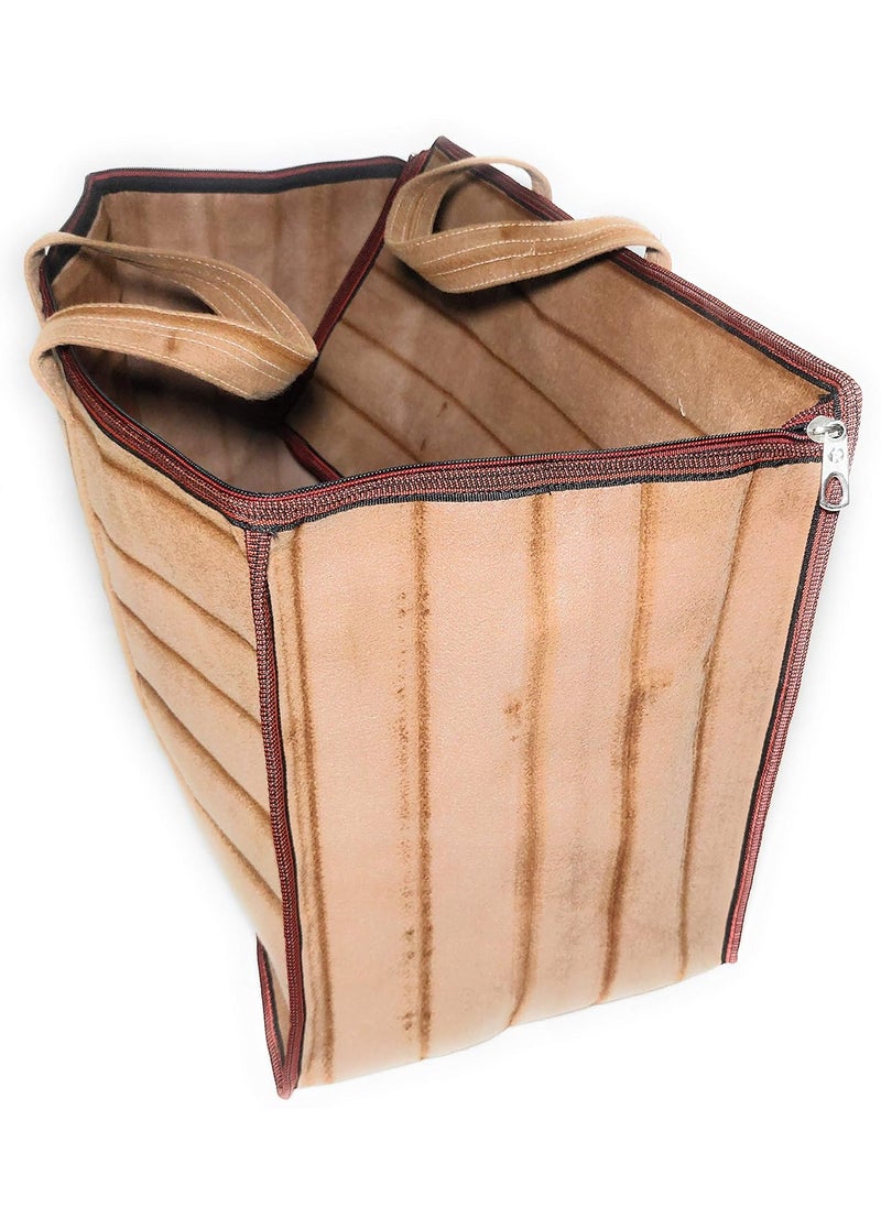 Rekha bag house Rekha bag house Multi Purpose Heavy Duty 70L Jumbo Toys Storage Bag Stationery Paper Blankets Laundry Storage Bag Moisture Proof with Round Zip and Carry Handle xx Large  - Image 4