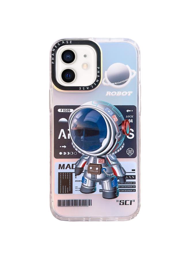 Zaboon Case For iPhone 12 Mechanical Astronaut Pattern TPU Phone Case - Image 1