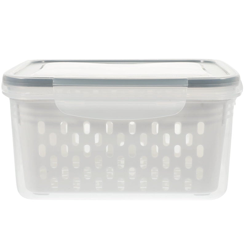 Large Capacity 1750ml Refrigerator Storage Box Set with Sealed Lid and Drain Basket - Image 2