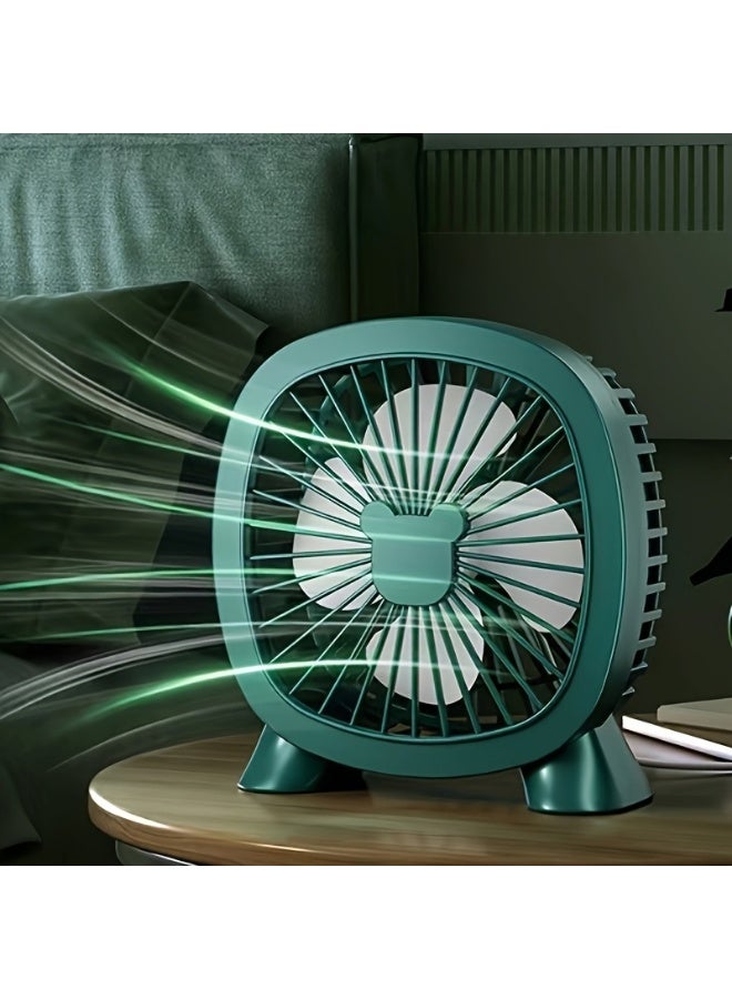 Mini USB Desk Fan – Quiet Portable Table Fan for Office/Dorm/Home, Desktop Cooling Fan with Adjustable Angle - Image 1