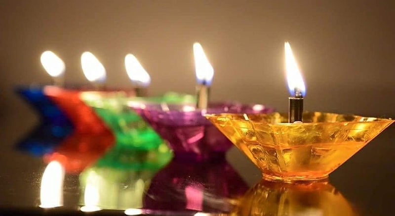 Prokart ProKart Transparent 3D Reflection Shadow Diya for Festivals Special Reusable Colourful Decorative Diwali Oil Diya Multi Color Pack of 12 - Image 4