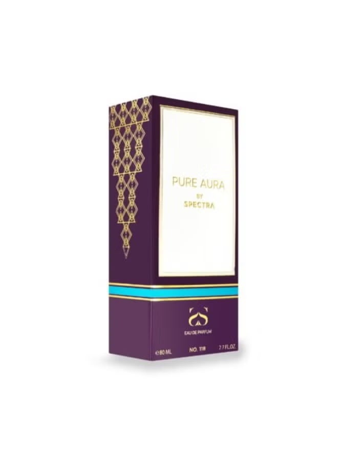 Spectra Mini Spectra 118 Pure Aura Eau De Parfum Unisex Perfume 80ml - Image 3