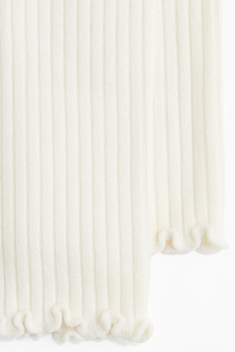 H&M Rib-knit footless tights