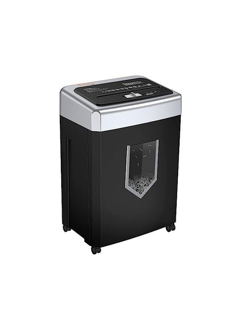 Bonsaii 15-Sheet Office Paper Shredder, 40 Mins Heavy Duty Shredder for Home Office, Crosscut Shreder with Anti-Jam System & P-4 High Security Supports CD/Credit Cards/Staple,5 Gal Pullout Bin C169-B