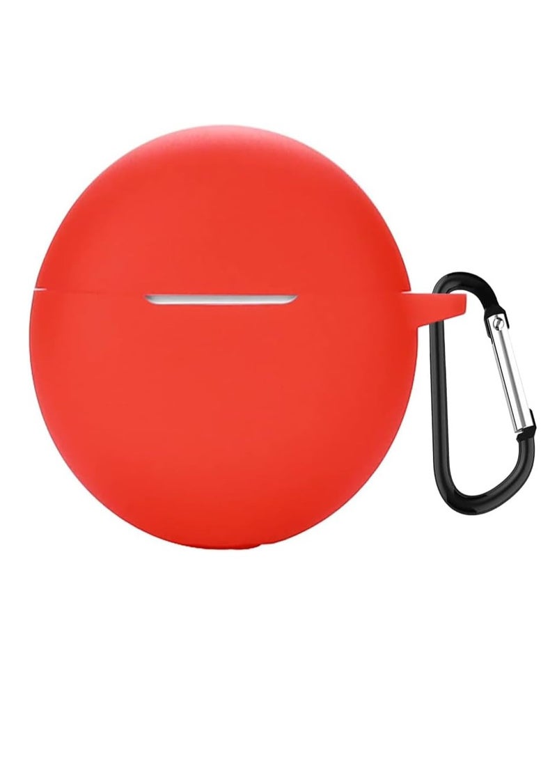 Generic - Case for Oppo Enco Buds 2 Matte Silicone Red [Case Compatible with Enco Buds 2 - Red] - Image 1