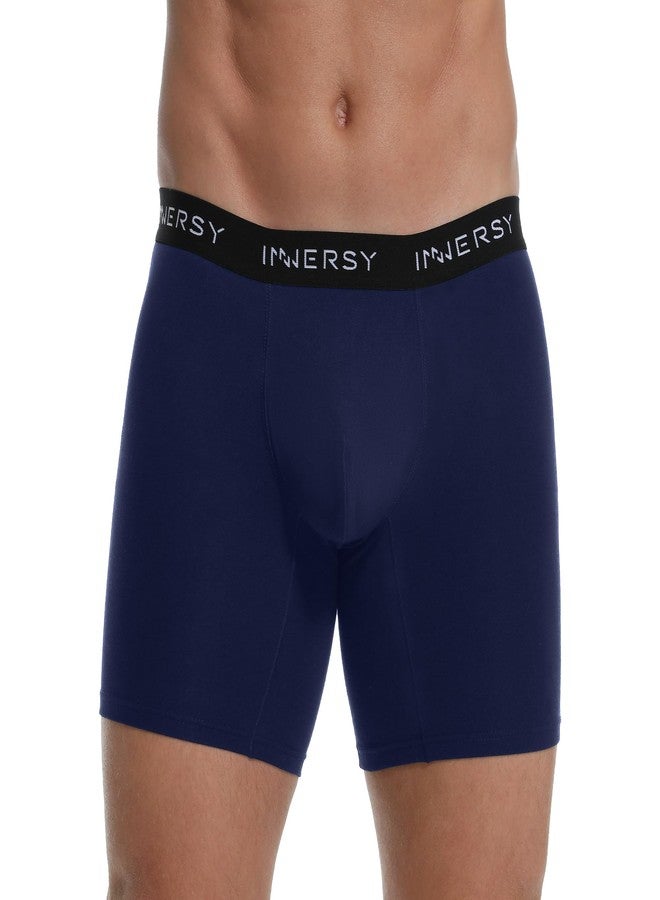 INNERSY Men's Reusable Incontinence Underwear Bladder Leak Cotton Boxer Briefs 1-Pack(Large,Dark Blue - Image 1
