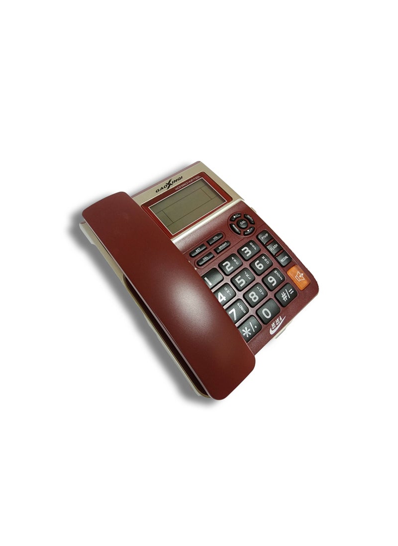 Gaoxinqi - Gaoxinqi HCD399(314)P/TSDL Corded Phone - Red Maroon - Image 1