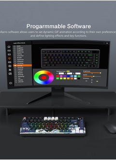 Womier S-K80 75% Keyboard with Color OLED Display Mechanical Gaming Keyboard, Hot Swappable Keyboard, Gasket Mount RGB Custom Keyboard  - Image 5