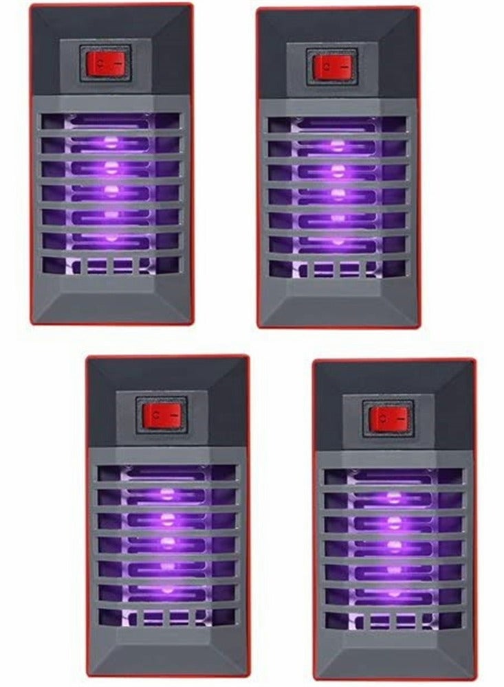 KASTWAVE 4 حزمة مبيد حشرات كهربائي، قاتل البعوض موصول مع مصباح LED للأشعة فوق البنفسجية، فخ إلكتروني للحشرات والذباب للاستخدام الداخلي والخارجي - Image 1