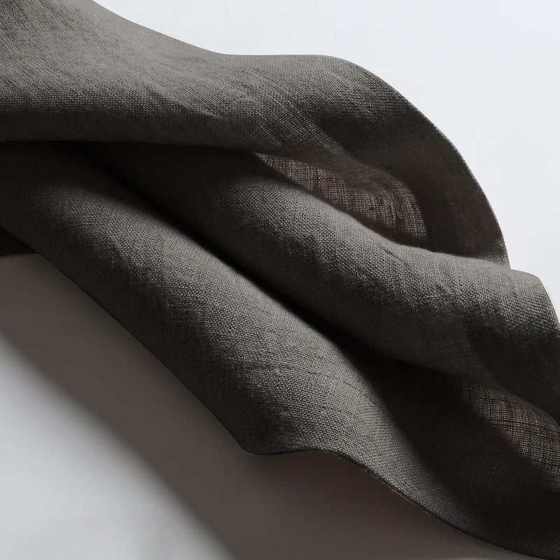 Native Fab Gray Linen Napkins  Set of 4100 Pure Belgian Linen  18x18 Inch  Soft Absorbent Washable Fabric  Reusable Table Napkins for Dinner Lunch Wedding Events Celebrations  Grey - Image 3