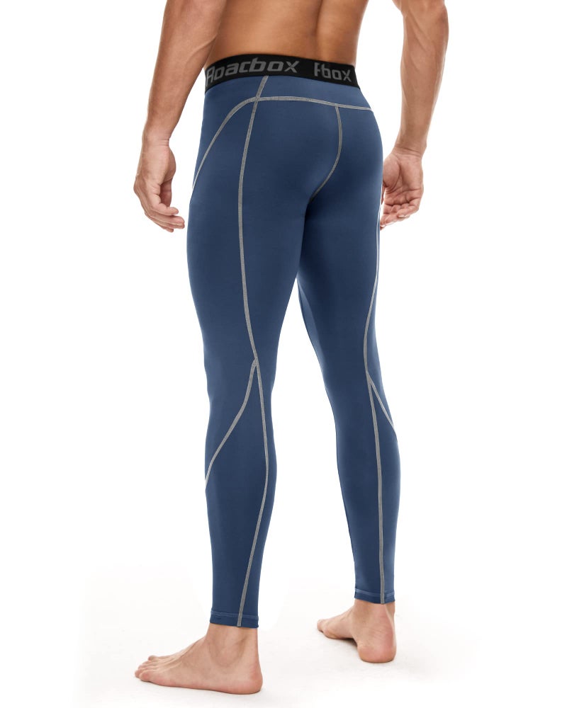 Roadbox 3 Pack Men's Compression Pants Base Layer Outdoor Basketball Base Layer Yoga Running Cycling Tights Leggings - Image 2