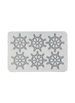Noble Foods Ship Steering Wheel Pattern Silicone Chocolate Garnishing Mould 6 Cavity  - Image 1