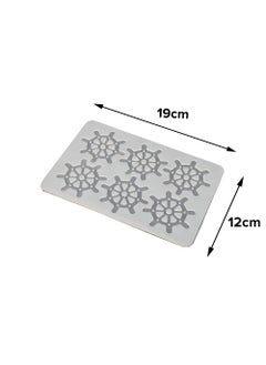 Noble Foods Ship Steering Wheel Pattern Silicone Chocolate Garnishing Mould 6 Cavity  - Image 4