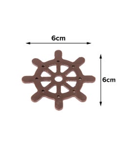 Noble Foods Ship Steering Wheel Pattern Silicone Chocolate Garnishing Mould 6 Cavity  - Image 5