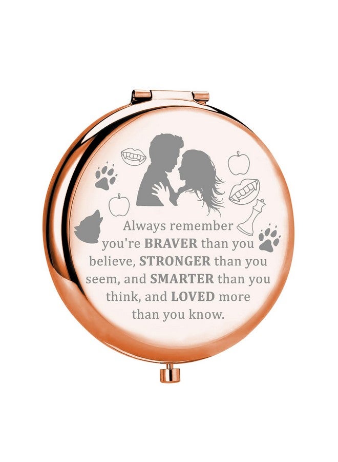 ميوسبارك مرآة مكياج مدمجة لفيلم توايلايت، هدية لمحبي إدوارد وبيلا، هدية لمحبي مصاصي الدماء، هدية مستوحاة من الفيلم، هدية عشوائية (أميرة الشفق) - Image 1