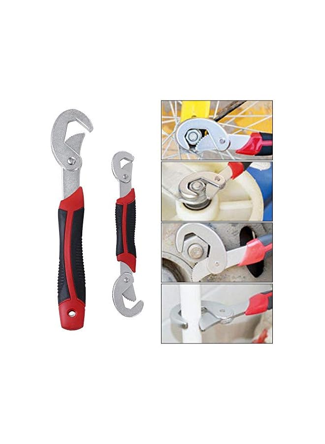 PROMASS Multi-Function Universal Quick Snap N Grip Adjustable Wrench Spanner Set (2 Pieces) - Image 4