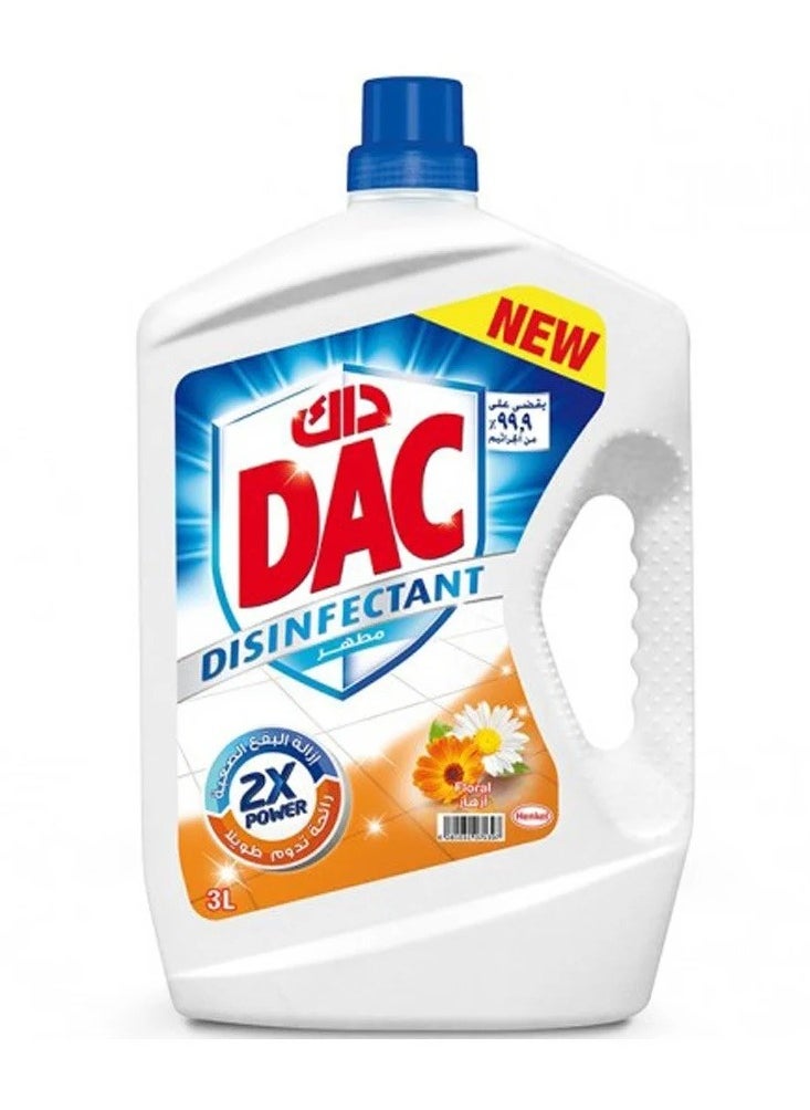 Dac Dac Disinfectant Floral Liquid Cleaners, 3L  - Image 1
