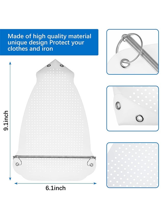 2 Pack Elastic Iron Shoe Cover Heat Resistant Steam Iron Soleplate Protector Guard,Quick Fit For Standard Irons, Anti Scratch Anti Shine Iron Accessory for Clothes Garment Handbag Luggage Fabric Ironing - Image 2