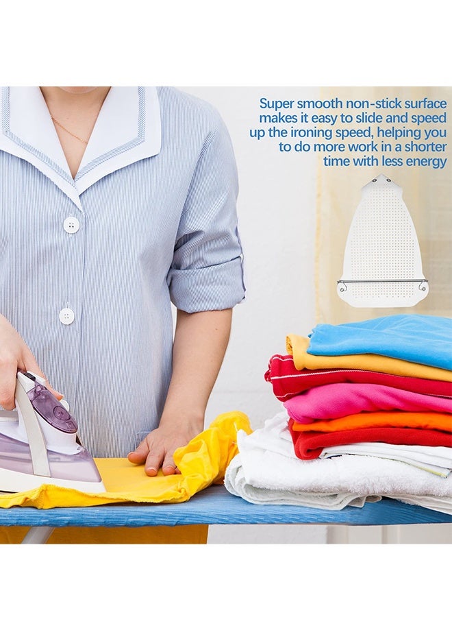 2 Pack Elastic Iron Shoe Cover Heat Resistant Steam Iron Soleplate Protector Guard,Quick Fit For Standard Irons, Anti Scratch Anti Shine Iron Accessory for Clothes Garment Handbag Luggage Fabric Ironing - Image 5