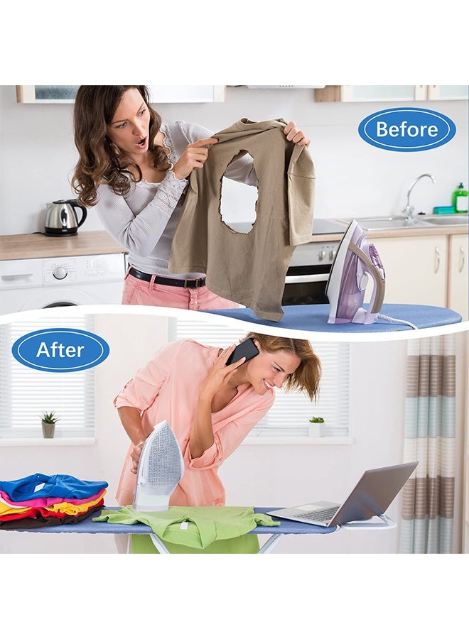 2 Pack Elastic Iron Shoe Cover Heat Resistant Steam Iron Soleplate Protector Guard,Quick Fit For Standard Irons, Anti Scratch Anti Shine Iron Accessory for Clothes Garment Handbag Luggage Fabric Ironing - Image 3