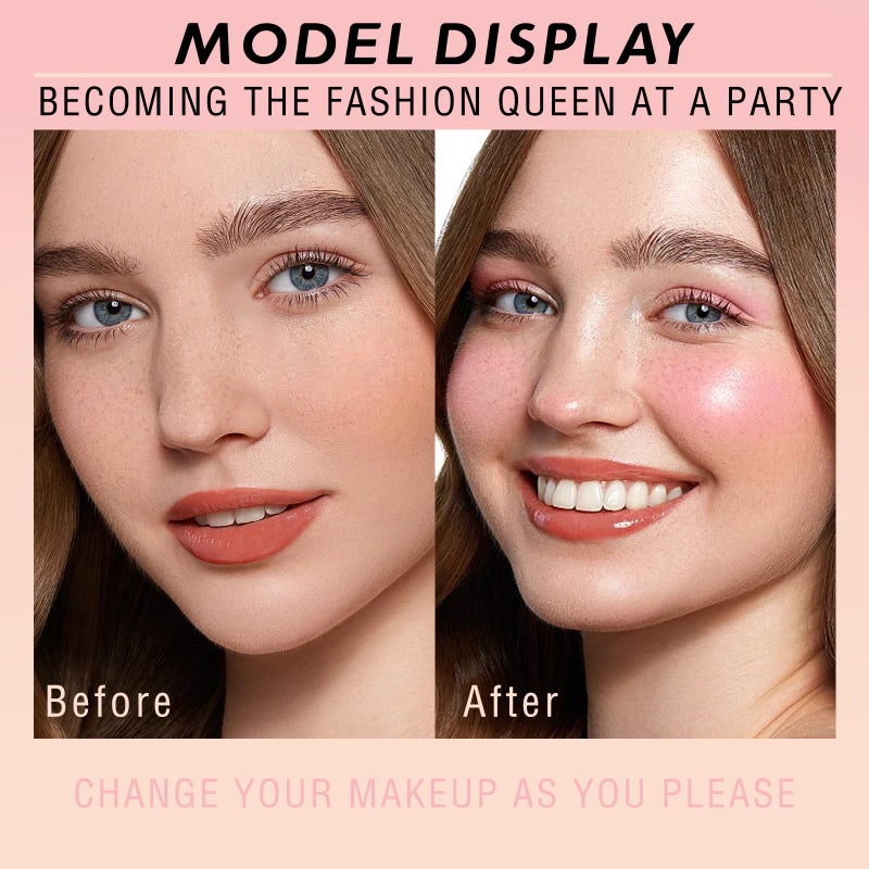 HOSAILY 16 Colors Blush Contour Highlighter Makeup Palette, All-in-One Shimmer Silky Matte Mineral Blush Powder Palette, Face Sculpting Bronzer Blusher Illuminator for a Natural Glowing - Image 5