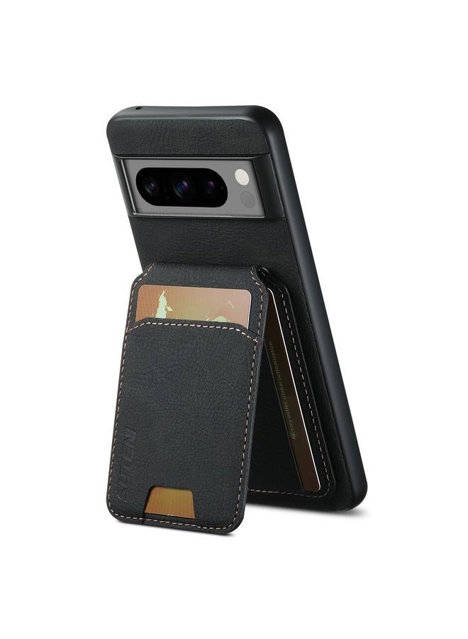 Suteni Case For Google Pixel 8 H02 Litchi Leather Card Wallet Stand Back Phone Case - Image 3