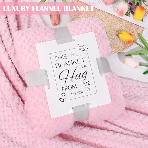 Beferr Birthday Gifts for Women Self Care Gifts Get Well Soon Gifts, Rose Relaxing Spa Gifts Basket Care Package, Luxury Flannel Blanket, Thanksgiving Christmas Gifts for Mom Her Grandma Friend Sister Wife - Image 5