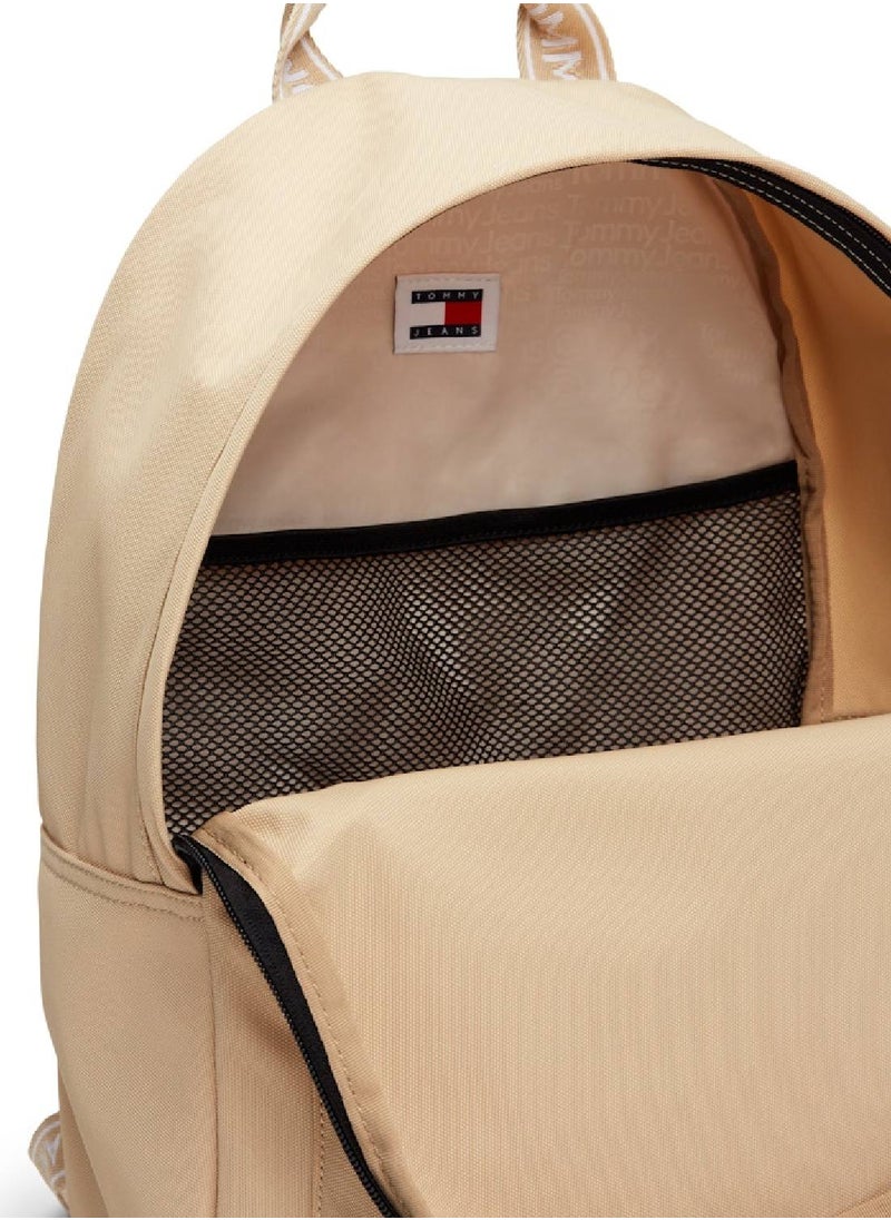 TOMMY JEANS Women's Essential Daily Backpack - Polyester, Beige  - Image 4