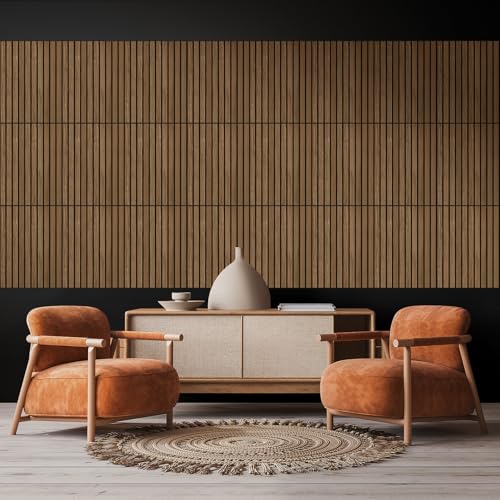 laapee Acoustic Wall Panels 24 Pack, Covers 32 Sq Ft - 16"x12"x0.4" Self-Adhesive Walnut Soundproof Panels for Home Studio & Professional Office - Image 4