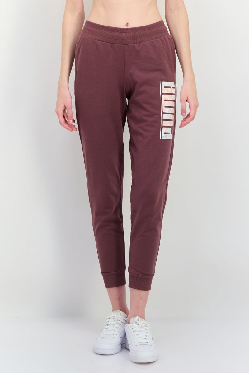 PUMA Women Regular Fit Outdoor Sweatpants, Mauve  - Image 1