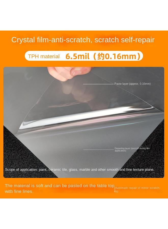 Bluejw Transparent Furniture Film Desktop Coffee Table Marble Solid Wood Dining Table Rock Board Countertop Anti-scalding Anti-scratch Protective Film - Image 1