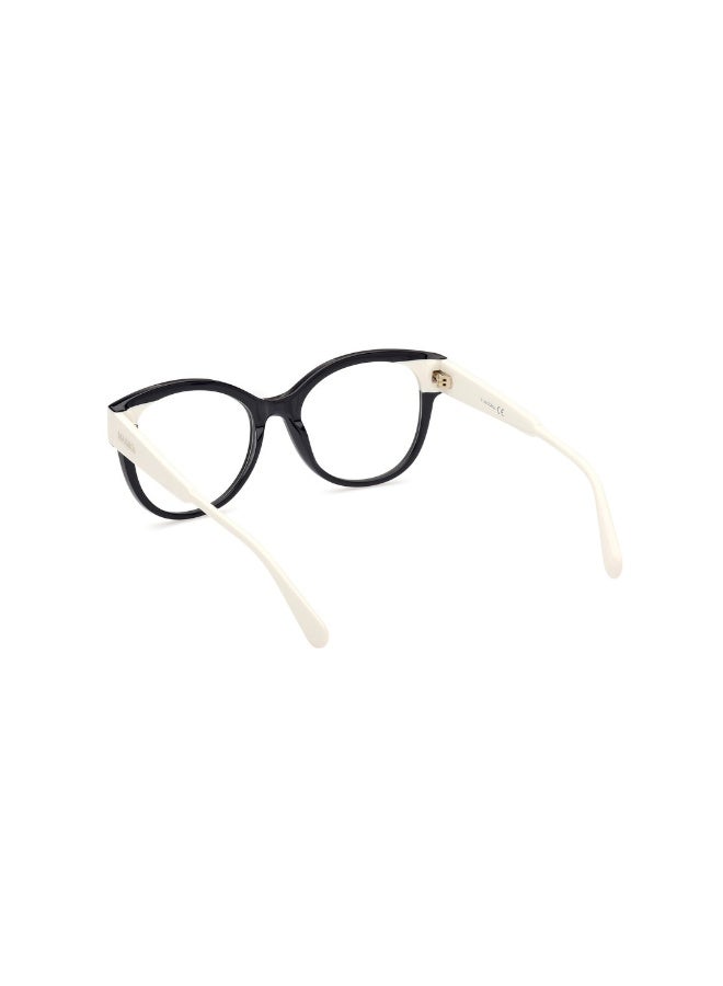 ماكس اند كو نظارة طبية بشكل دائري للنساء بأذرع من الأسيتات MO5045  مقاس 53 - اسود - Image 3