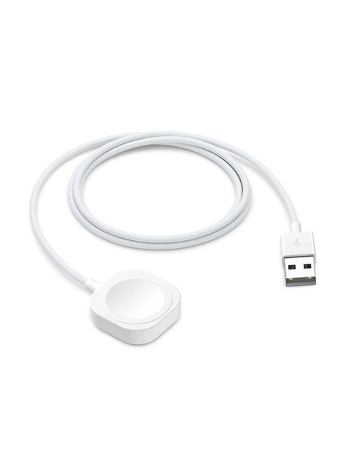 شاحن ساعة لساعة Apple Watch، كابل شحن محمول مغناطيسي لاسلكي USB بطول 1 متر متوافق مع Apple Watch Series 9/8/7/6/SE/5/4/3/2/1