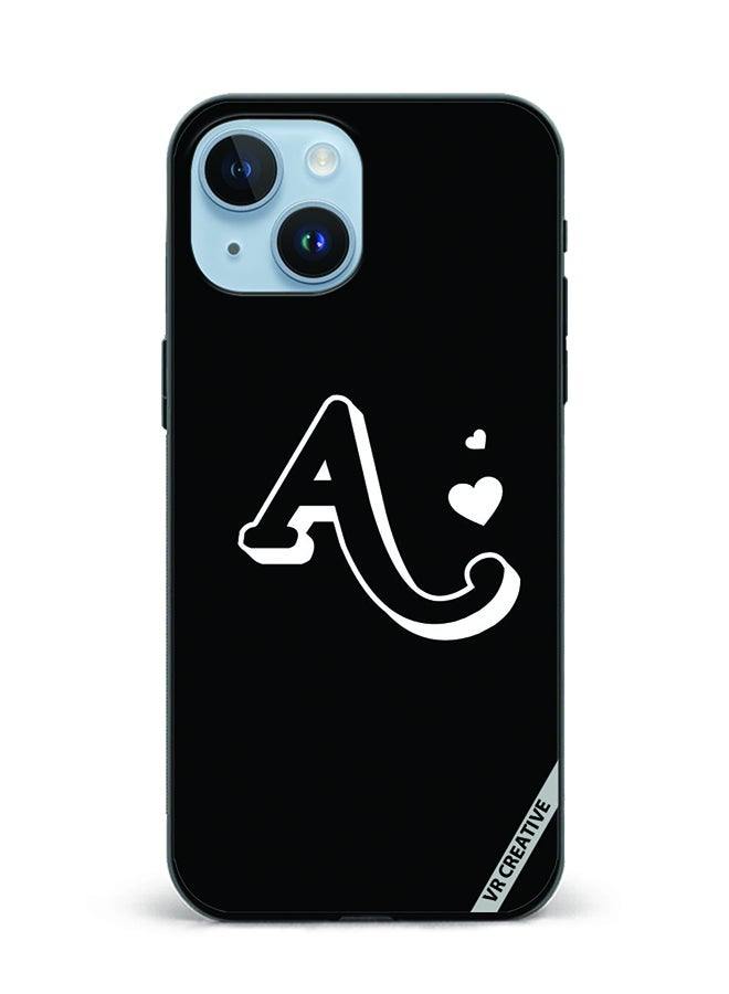 VR CREATIVE Protective Case Cover For Apple iPhone 15 Letter A Design Multicolour - Image 1